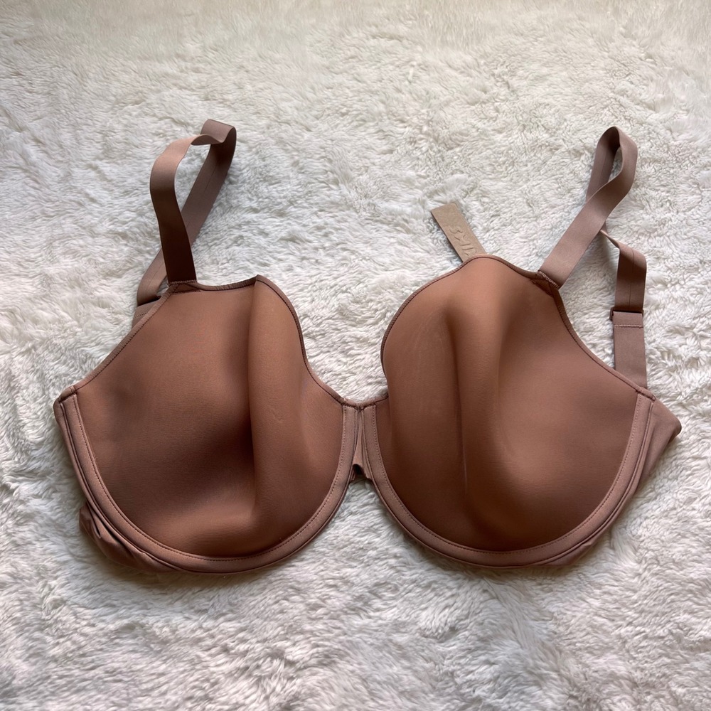 SKIMS Womens Weightless Demi Bra Sienna Brown Underwire Size 34H BR-DEM-1893 NEW